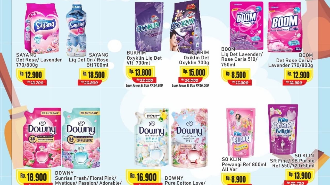 Belanja Murah Deterjen dan Pewangi Pakaian Dalam Penawaran Promo Alfamart Hari Ini, Cek Katalognya