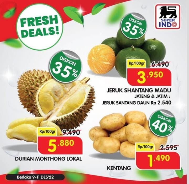 Super Promo dari Superindo Hingga 11 Desember 2022, Ada Diskon Hingga 50 Persen
