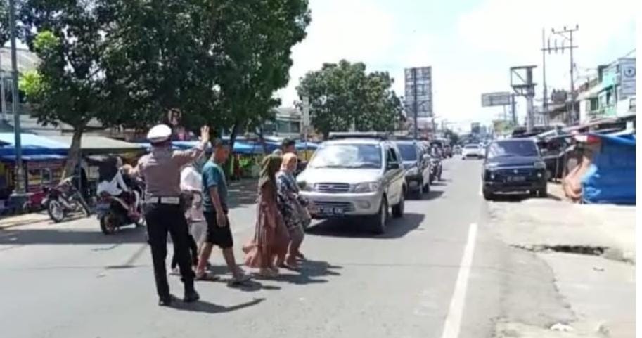 H+5 Lebaran, Kendaraan Arus Balik Lancar di Lampura