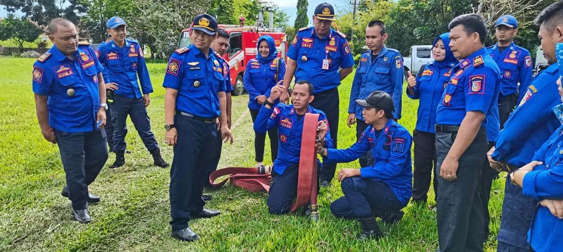 Dinas Damkar dan Penyelamatan Tulang Bawang Gelar Giat Pelatihan Bersama