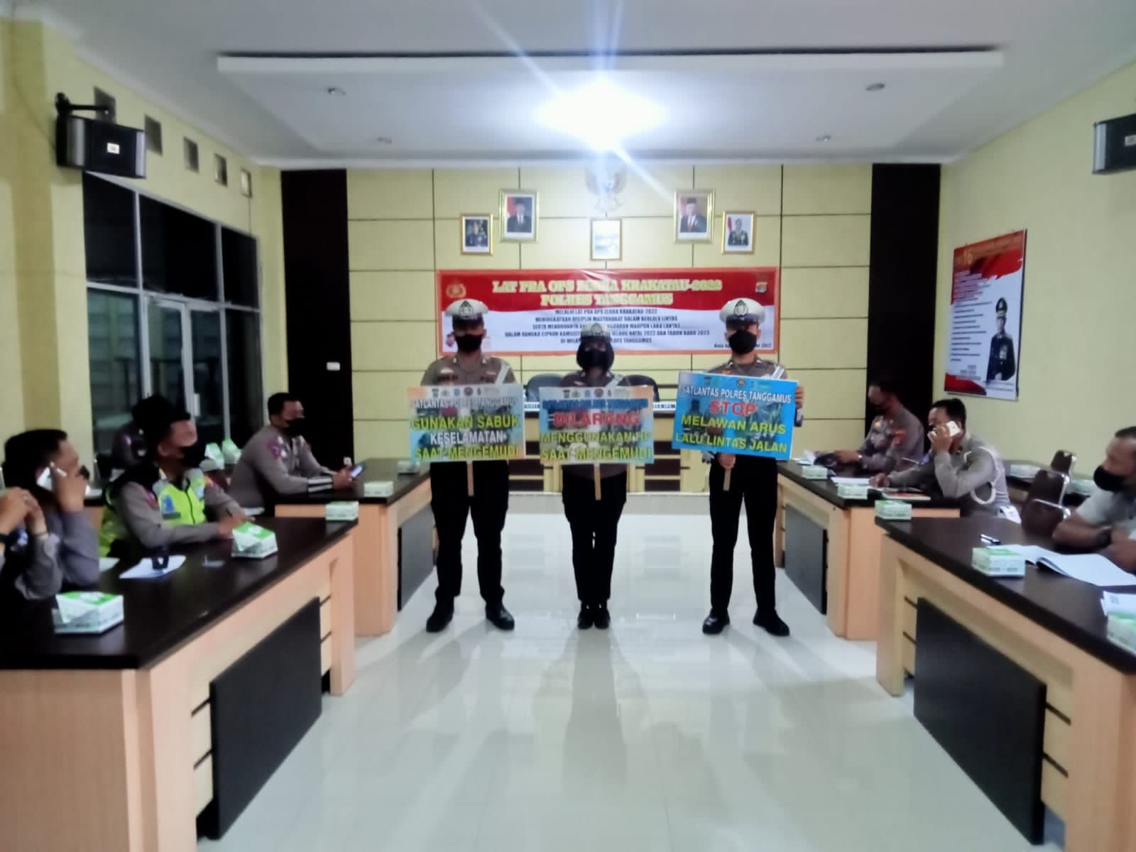 Jelang Operasi Zebra Krakatau 2022, Polres Tanggamus Gelar Latpraops