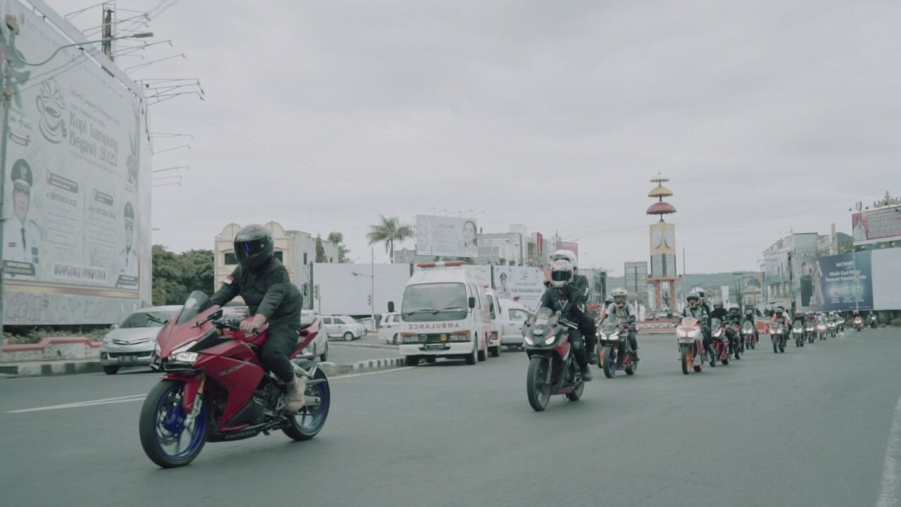 CBR Sunmori-an di Lampung, di Hadiri Ratusan Bikers