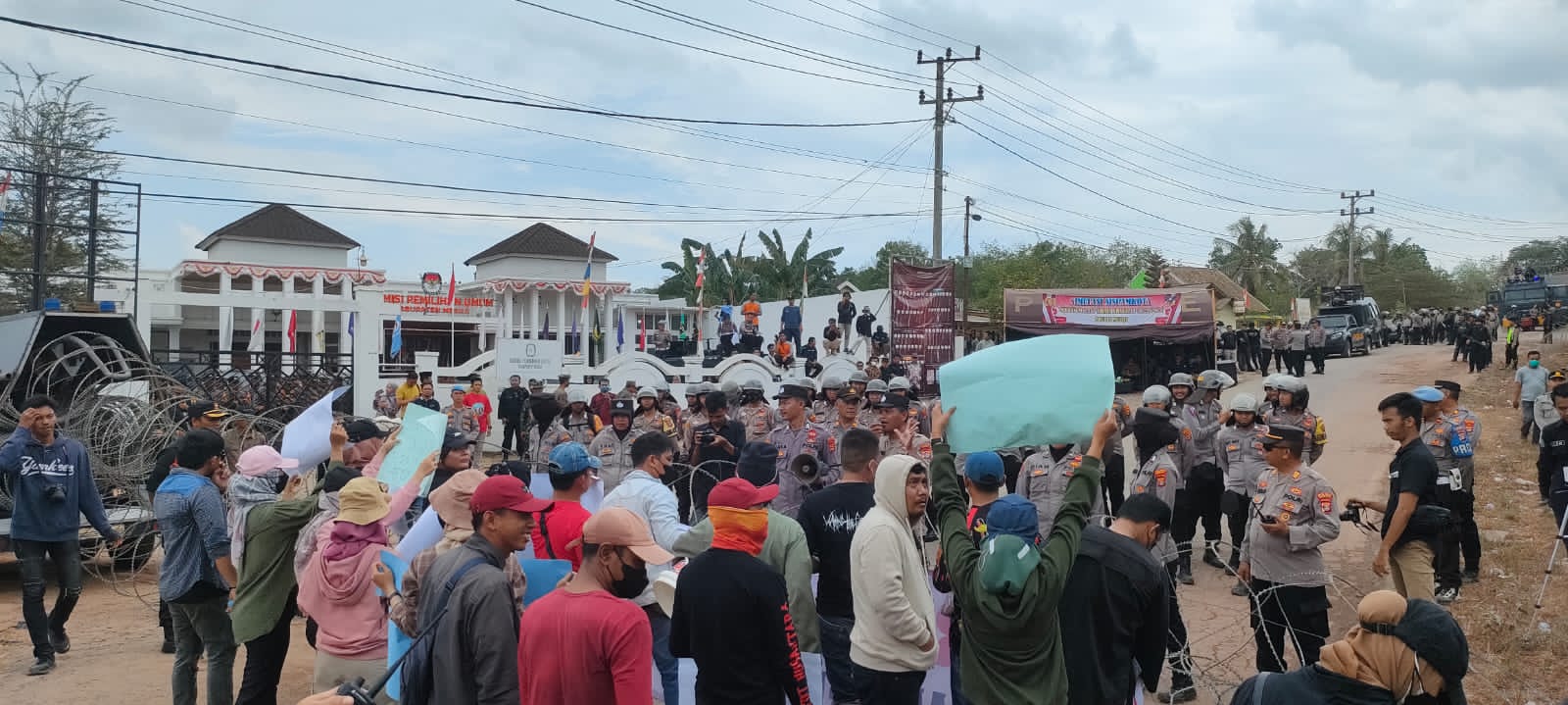 Pencegahan Kerusuhan Jelang Pemilu 2024, Polres Mesuji Turunkan Ratusan Personel untuk Sispamkota