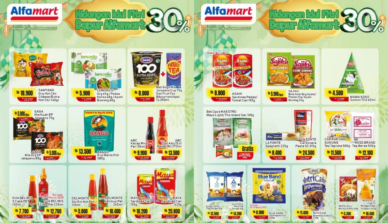 Belanja Murah di Alfamart, Dapatkan Diskon Perlengkapan Dapur Hingga 30 Persen