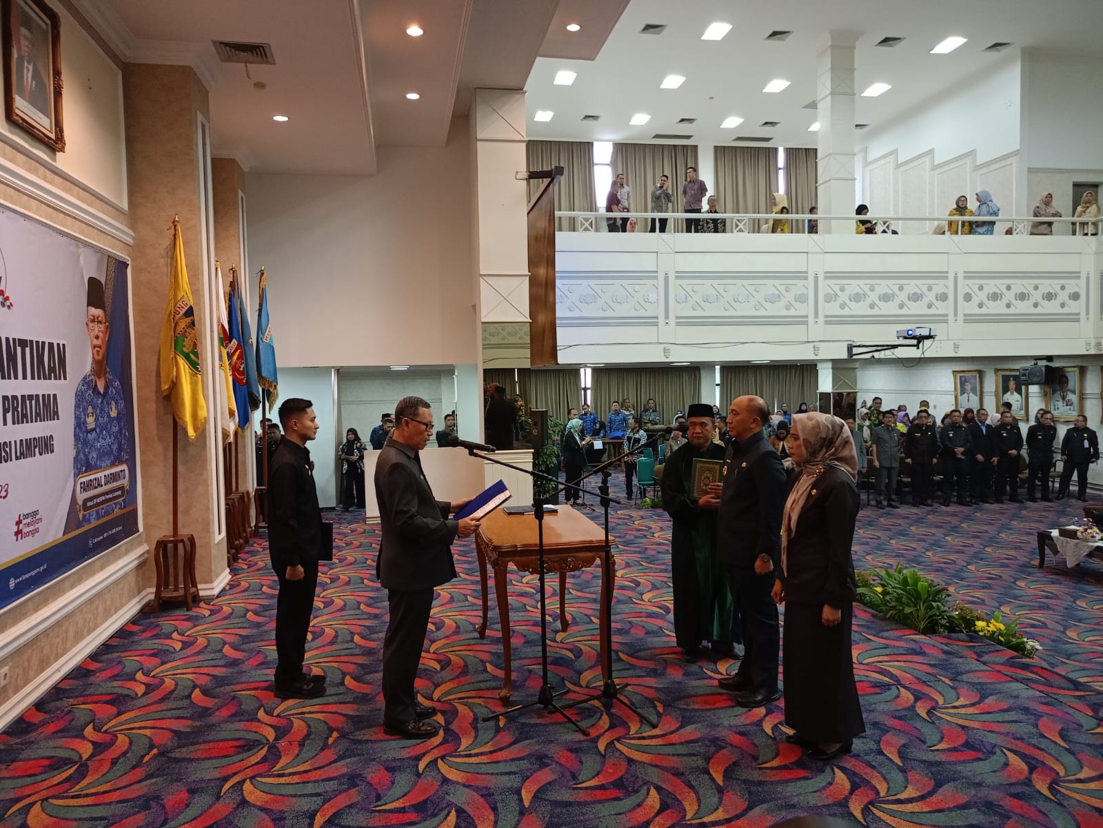 Gantikan Pejabat Purna Bakti, Dua Pejabat Eselon II Pemprov Lampung Dilantik