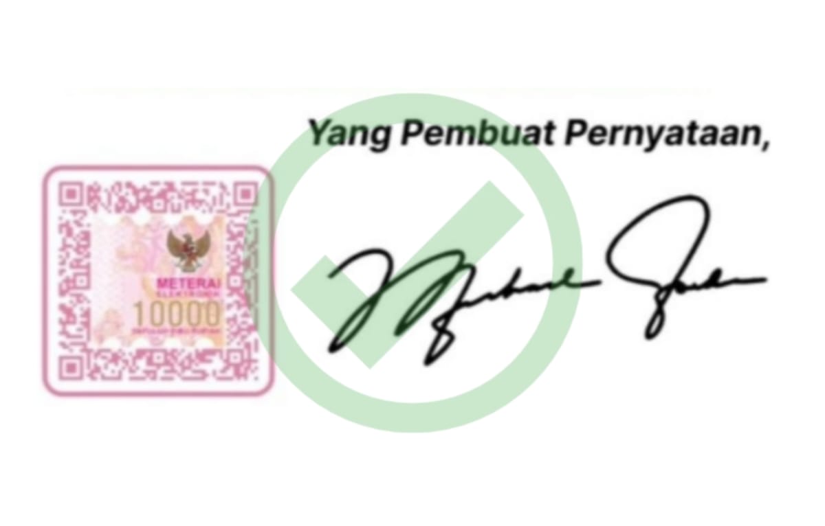 Jangan Sampai Salah, Begini Pembubuhan E-Materai yang Tepat Pada Seleksi CPNS 2024