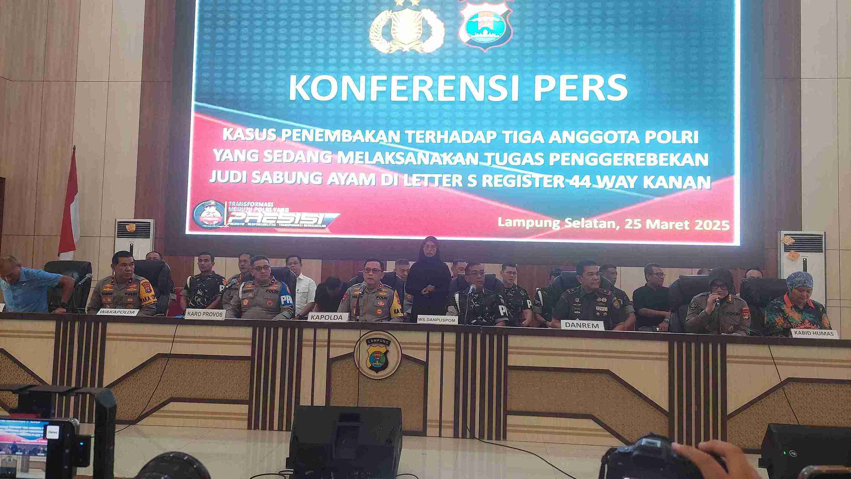 Kasus Judi Sabung Ayam dan Penembakan Polisi di Way Kanan, Satu Anggota Brimob Polda Sumsel Jadi Tersangka