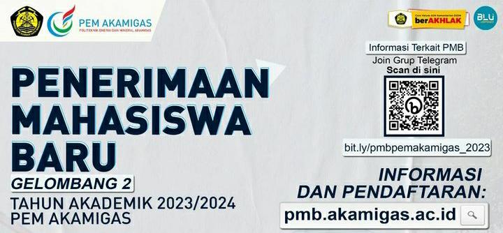 Penerimaan Mahasiswa Baru PEM Akamigas Diperpanjang Sampai Februari 2023