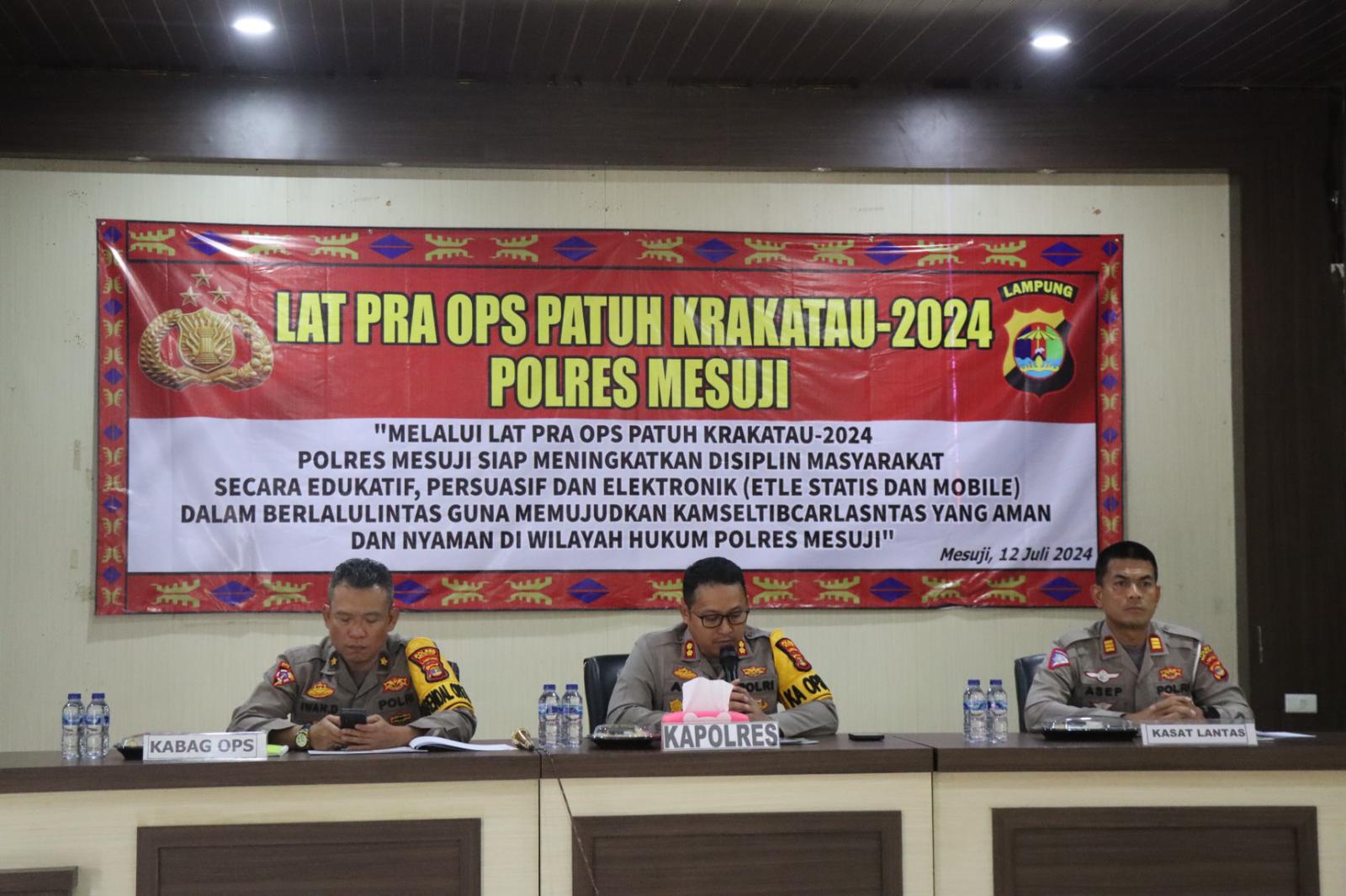 Siap-siap! Polres Mesuji akan Gelar Operasi Patuh Krakatau Mulai 15-28 Juli 2024