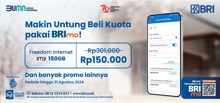 Mau Kuota Internet Murah? Yuk, Top Up Pakai BRImo!