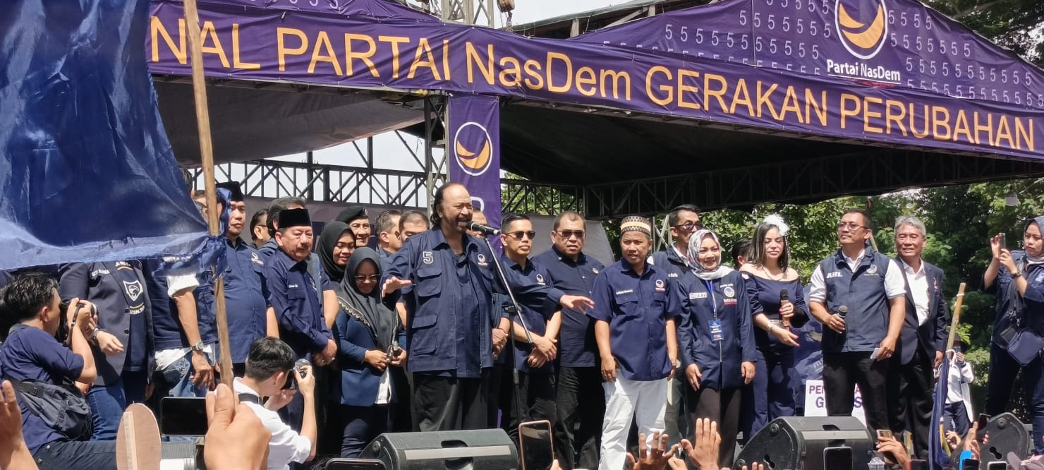Di Lampung, Surya Paloh Singgung Isu Koalisi 01-03, Begini Pernyataannya