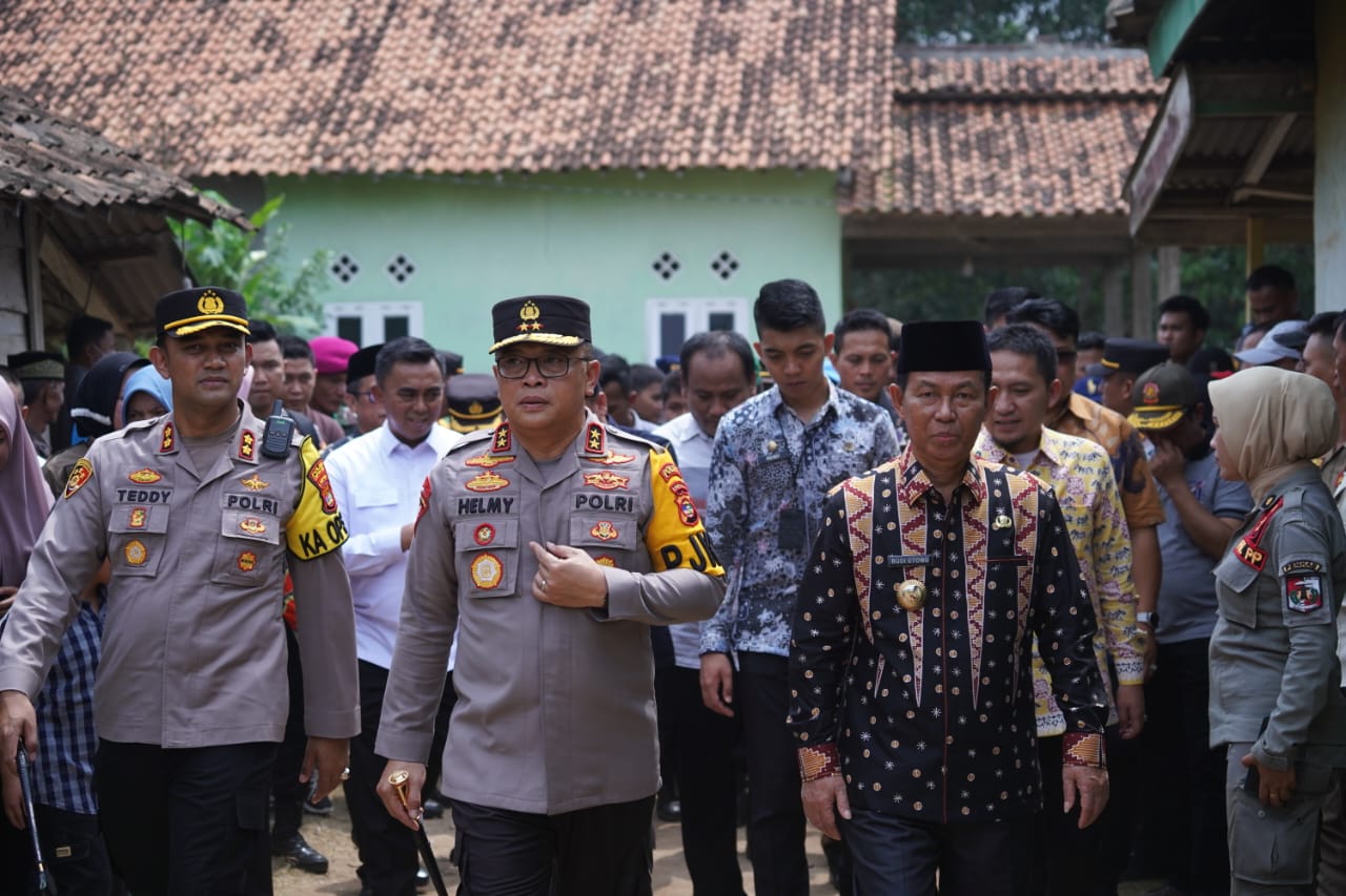 Kapolda Lampung Kunjungi Kampung Tangguh Bebas Dari Narkoba di Lampung Utara