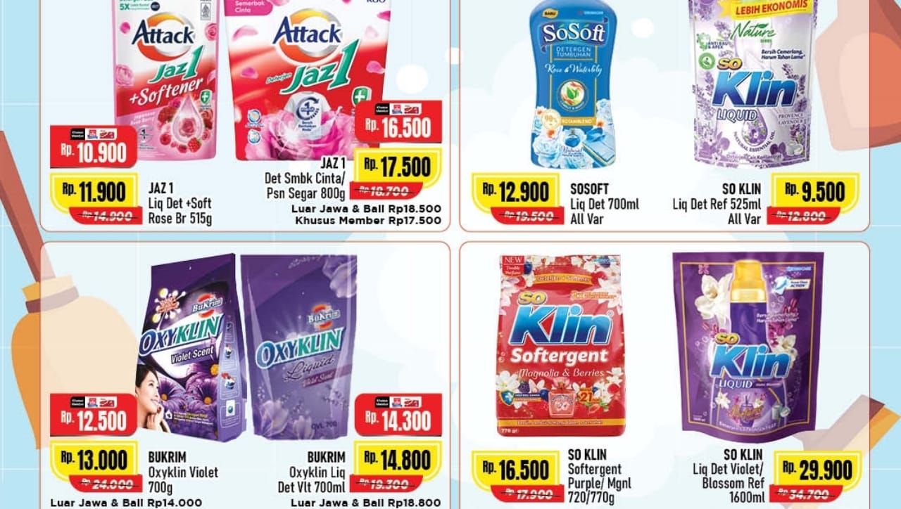 Borong Promo Deterjen dan Pewangi Pakaian Murah di Alfamart, Harga Dijamin Paling Hemat!