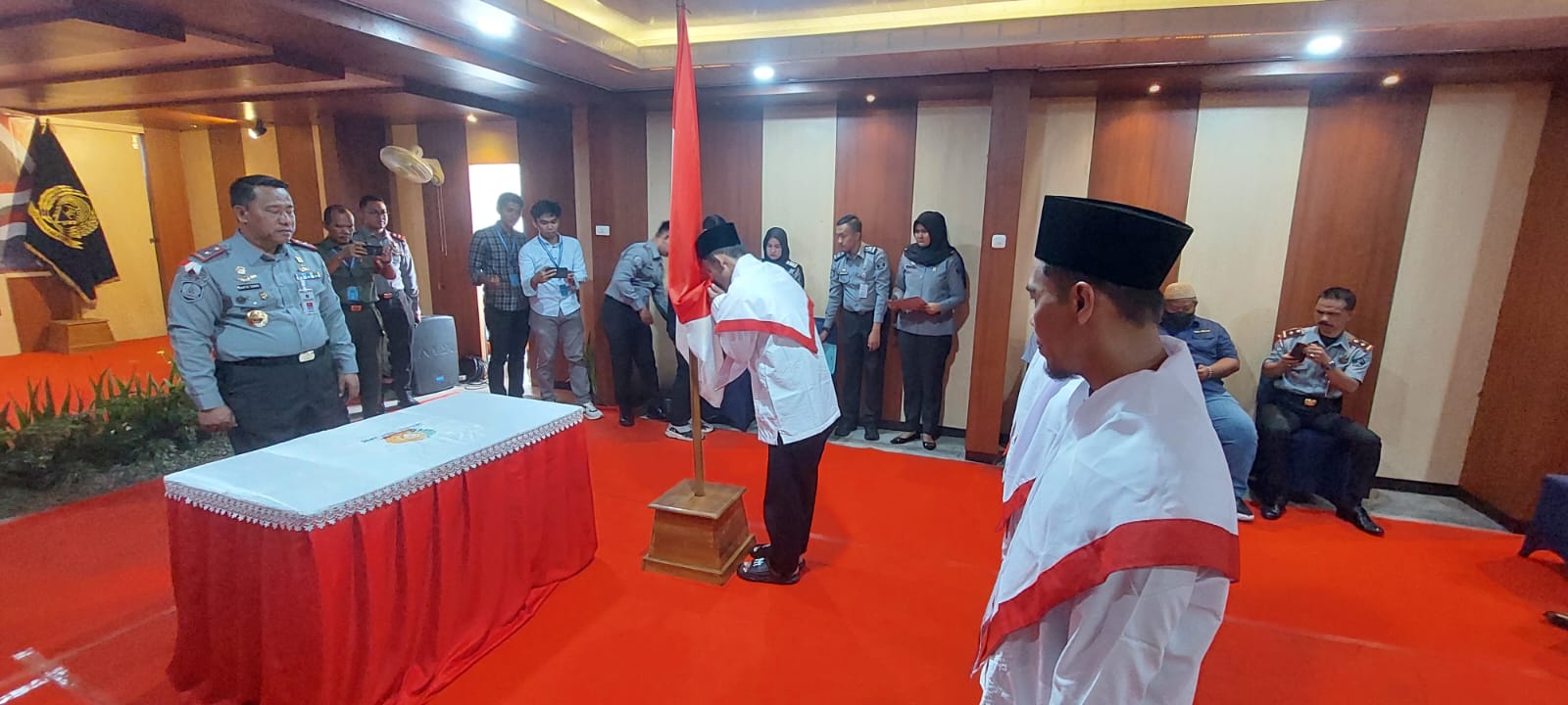 Kembali ke NKRI, 4 Napiter Lapas Rajabasa Ikrarkan Janji Setia
