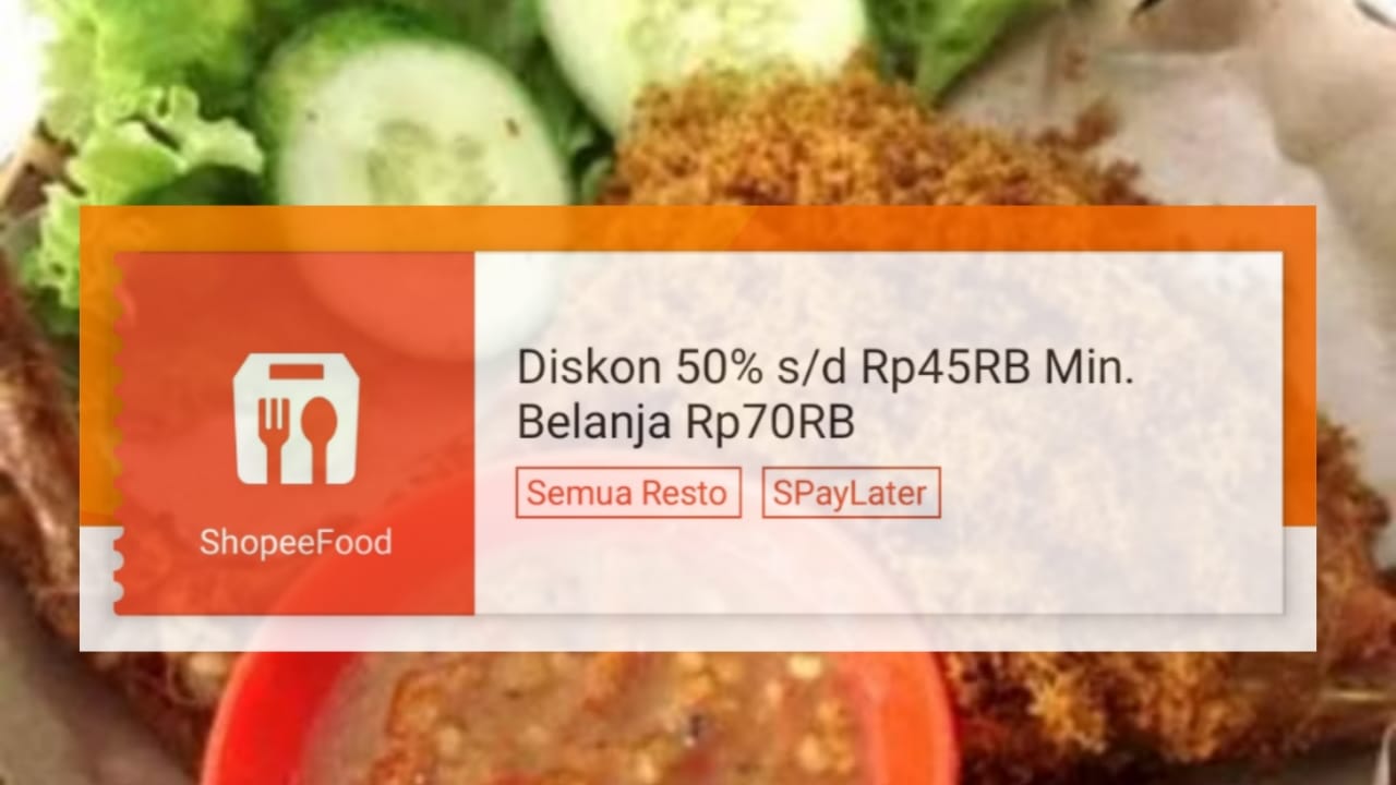 Makan Siang Hemat di Akhir Pekan, Klaim Voucher Diskon ShopeeFood Sampai Rp45 Ribu