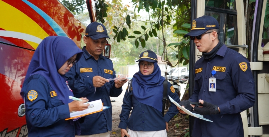 H+1 Idul Adha, BPTD Kelas II Lampung Tetap Lakukan Pengecekan Bus Pariwisata