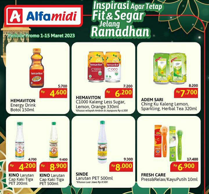 Inspirasi Agar Tetap Fit dan Segar Jelang Ramadhan, Cek Promo Alfamidi Periode 1 Sampai 15 Maret 2023