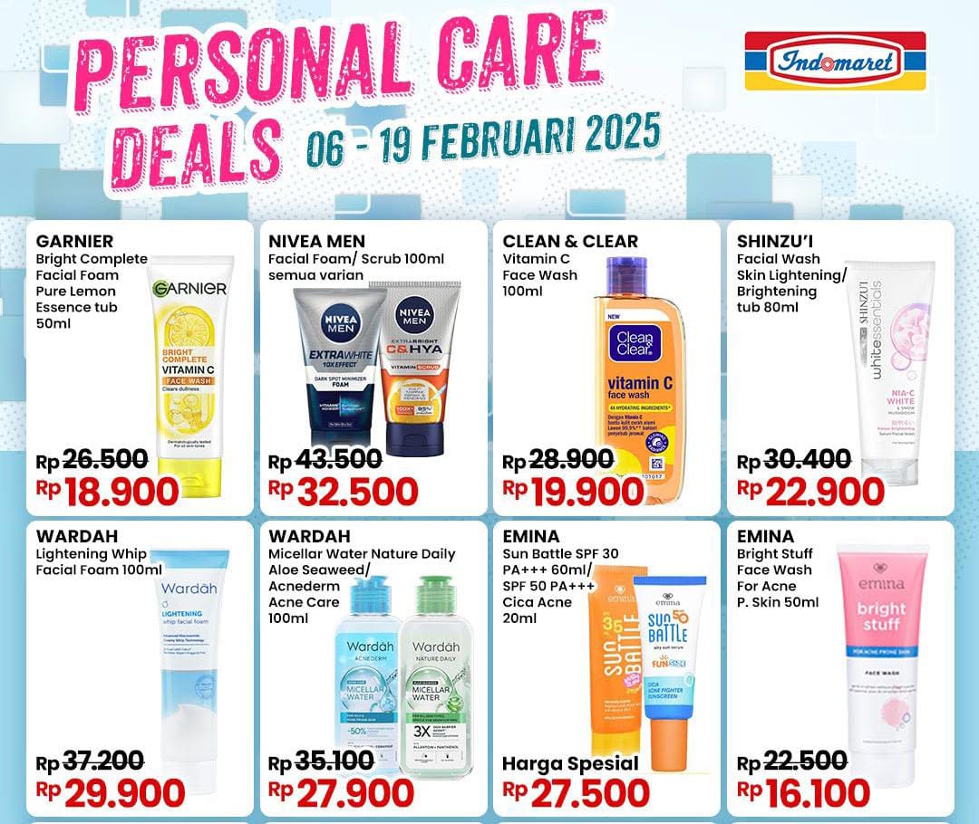 Promo Indomaret Spesial Perawatan Wajah, Ada Diskon Face Wash Vitamin C Rp 19.000