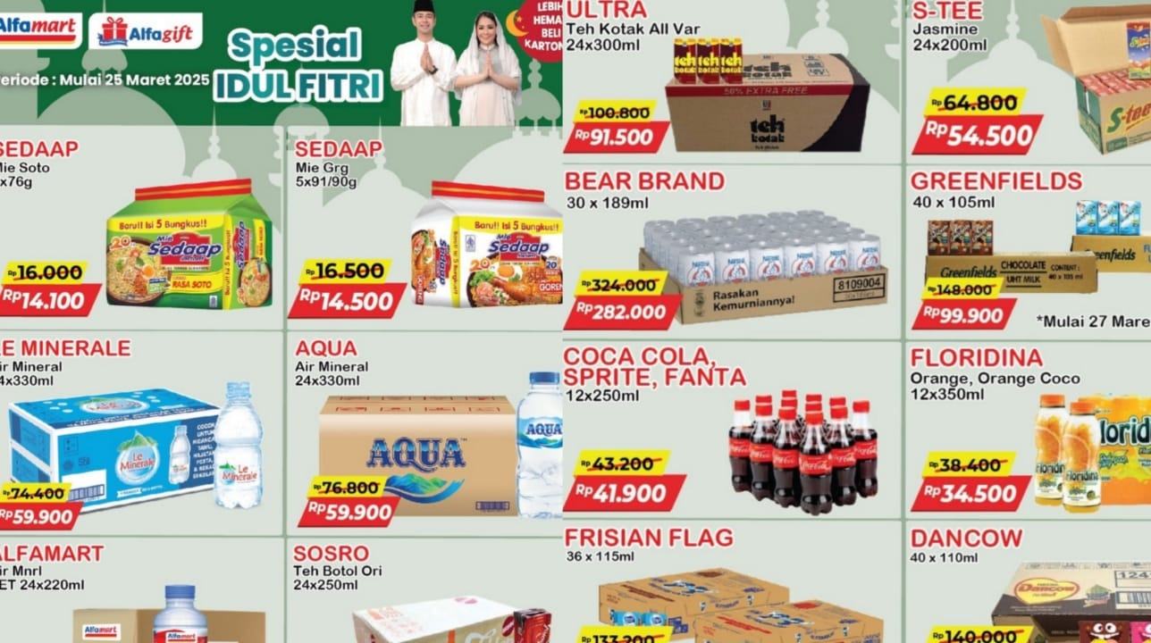 Promo Alfamart Spesial Idul Fitri 2025, Ada Stok Minuman Hingga Mie Instant