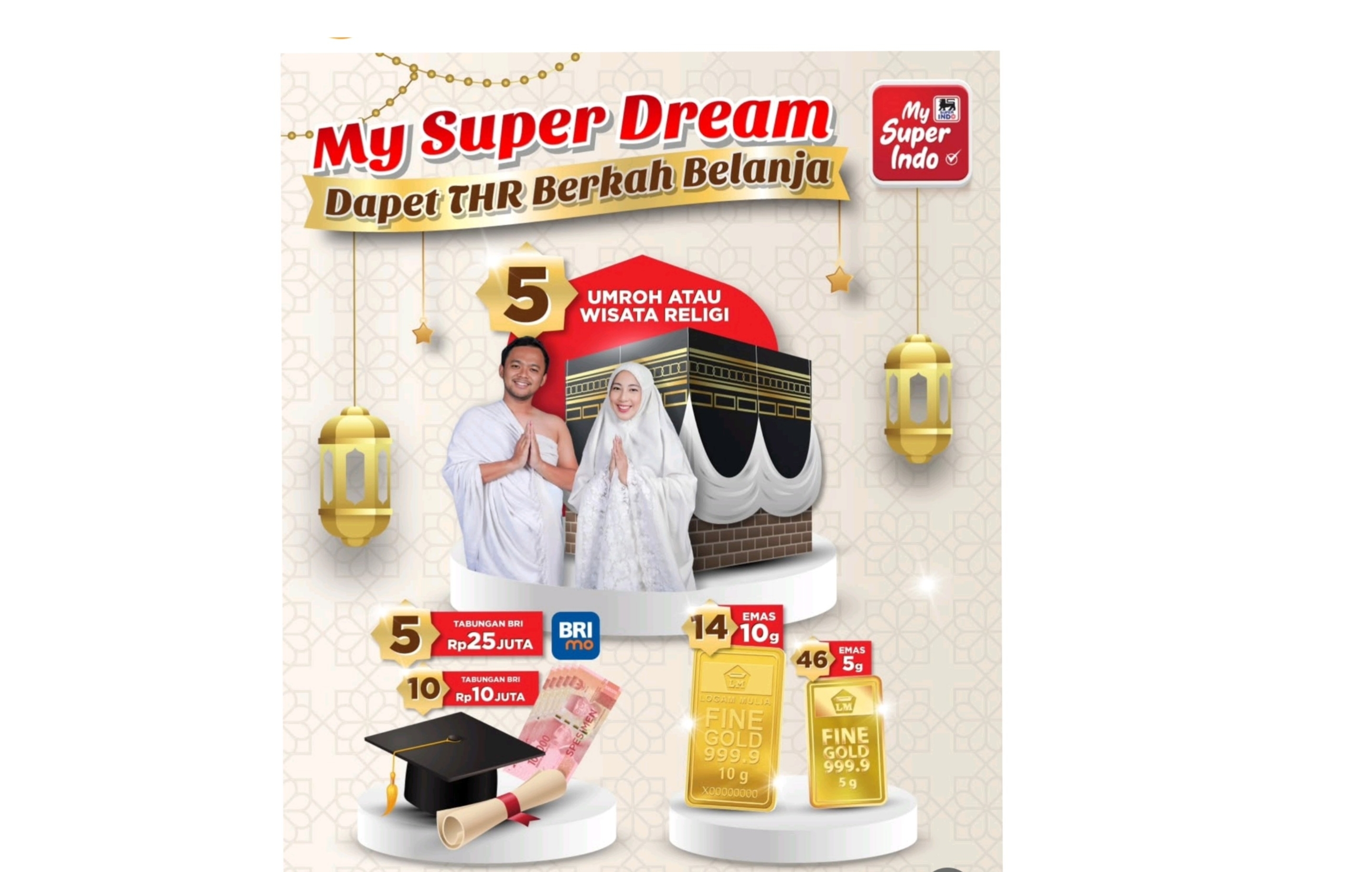 Raih THR Umroh Berkah Belanja Superindo, Makin Sering Belanja Makin Besar Peluangnya