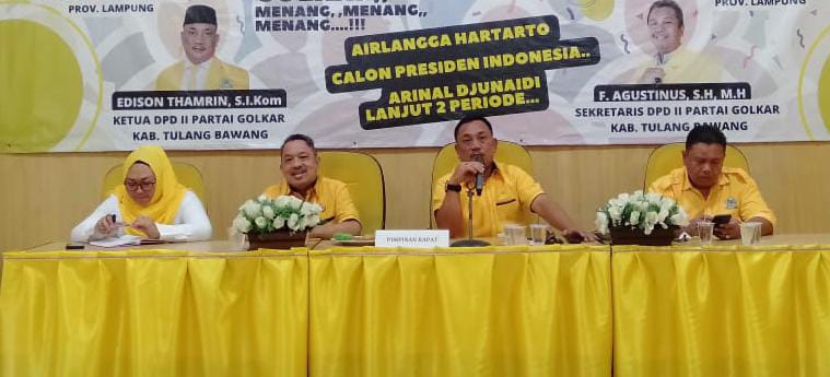Golkar Tulang Bawang Keluarkan 4 Nama Bakal Calon Bupati dan Wakil Bupati