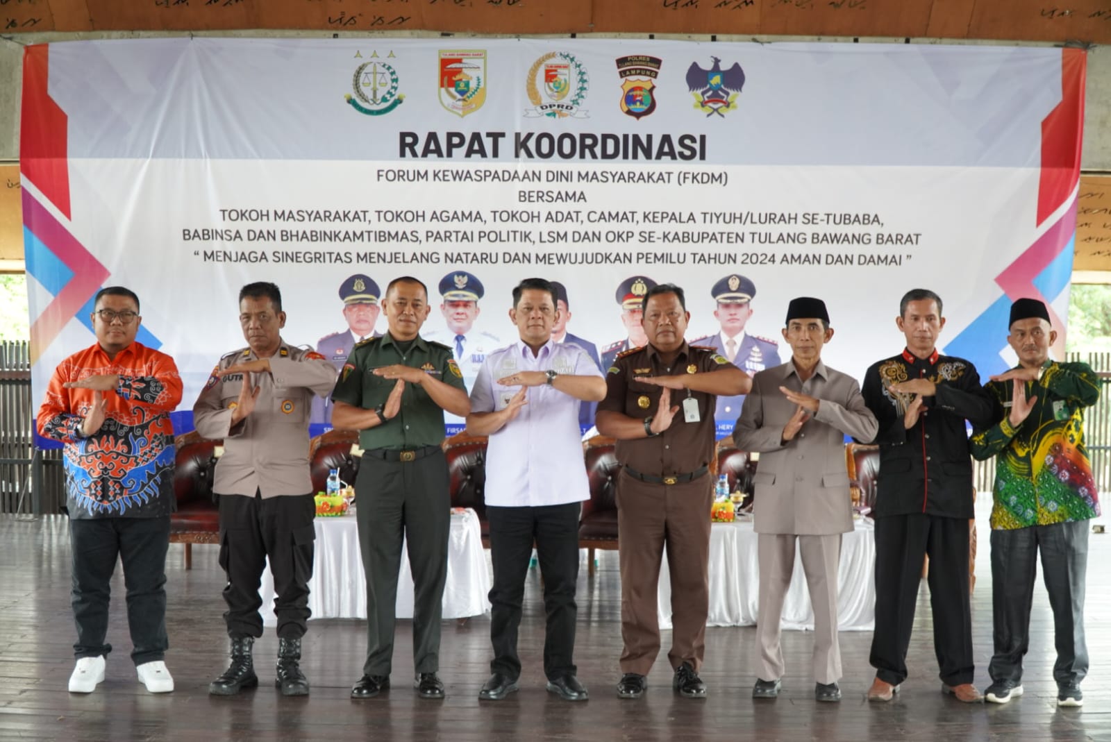 Pemkab Tubaba gelar Rakor FKDM Menjelang Natal, Tahun Baru dan Pemilu 2024