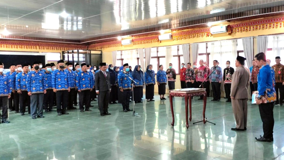 Puluhan Pejabat Pemkab Lampung Barat Dilantik, Ini Daftarnya