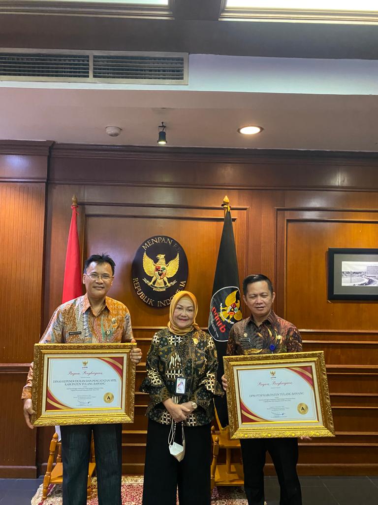 Selamat! Tulang Bawang Raih Predikat Kabupaten Pelayanan Publik Prima Grade A dari Pusat