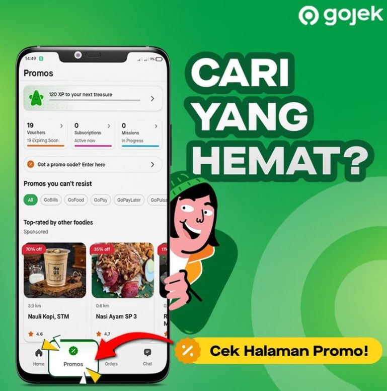 Berikut Kode Promo GoFood 12 April 2023, Ada Diskon Rp110 Ribu Loh!