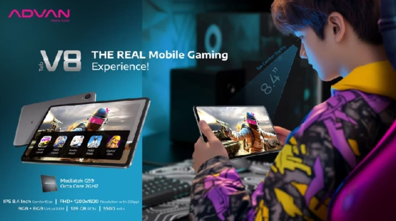 Advan Tab V8, Rasakan Serunya Bermain dan Berkreasi Dengan Tablet 2 Jutaan, Bongkar Spesifikasinya