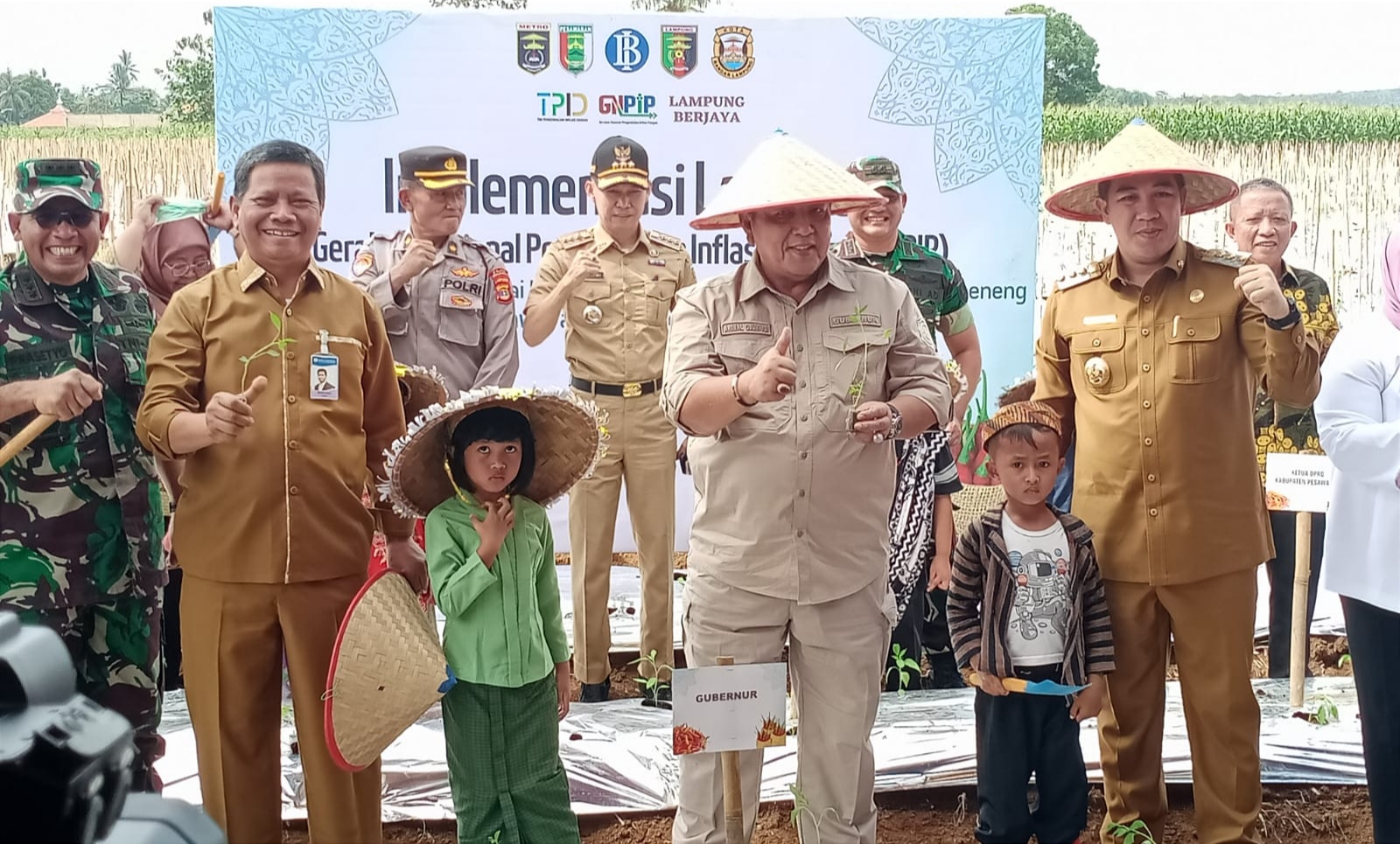 BI-Pemprov Lampung Laksanakan Program Gerakan Tanam Cabai di Pesawaran