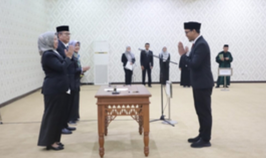Rektor Unila Lantik 7 Pejabat Fungsional Baru, Berikut Daftarnya