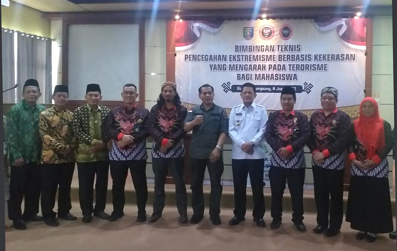 BNPT, FKPT dan Kesbangpol Lampung Gelar Bimtek, Cegah Terorisme di Kalangan Mahasiswa