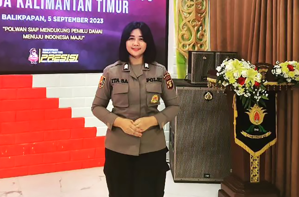 Sosok Brigpol Ita Sombo Allo, Polwan Cantik Asal Kalimantan Timur yang Ikut Operasi Damai Cartenz 2024