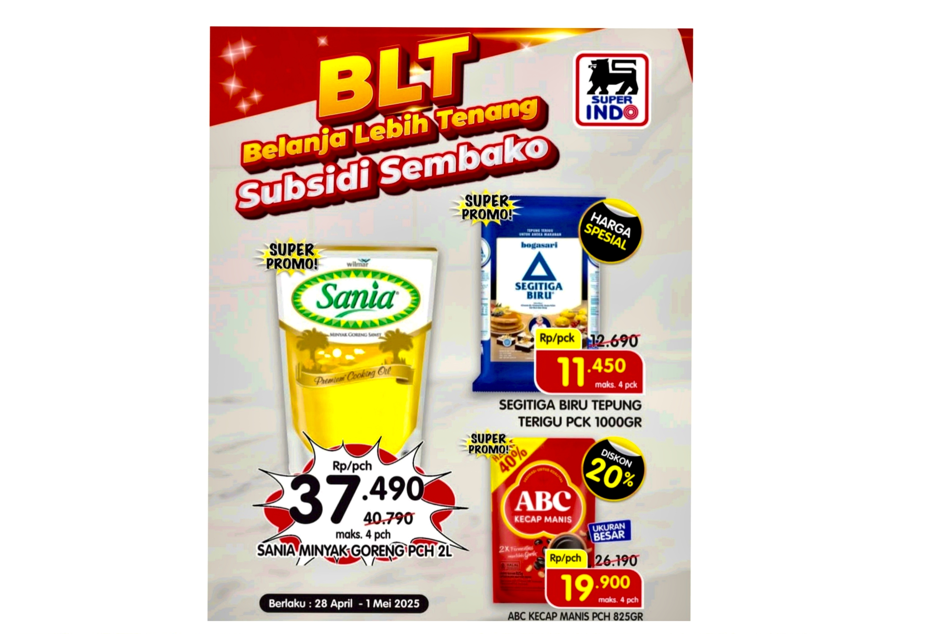 Update Program BLT Superindo 1 Mei 2025, Ada Banjir Super Promo Subsidi Sembako