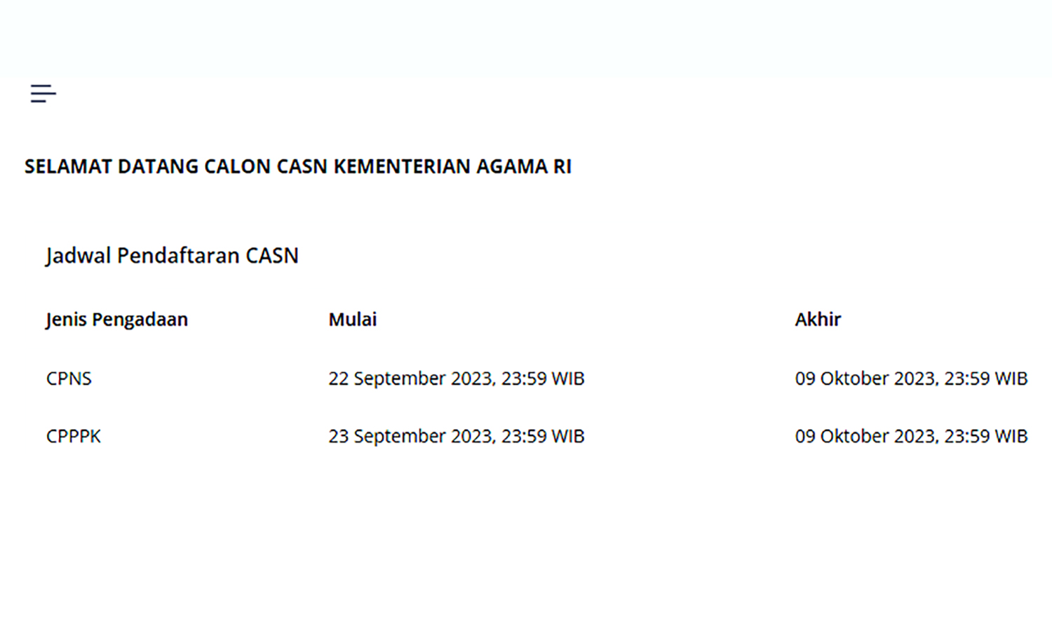 Bingung Soal Informasi Seleksi CASN Kemenag 2023? Cari Tahu lewat Link Ini