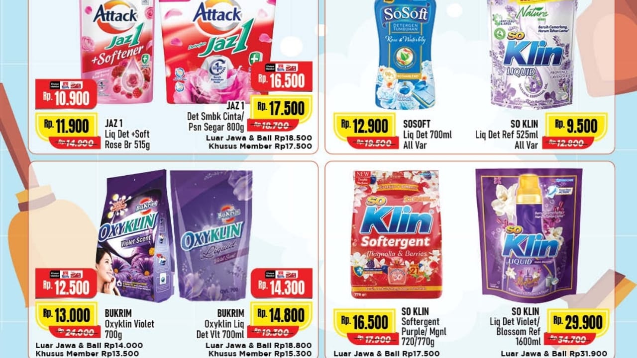 Deterjen Murah Dalam Promo Home Care Alfamart, Pakaian Dijamin Kinclong Dengan Budget Super Irit!