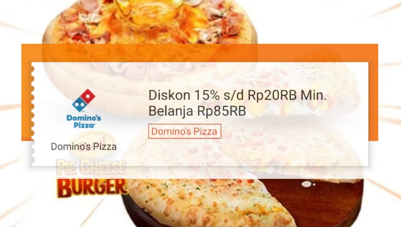 Promo ShopeeFood Hari Ini, Cek Katalog Dominos Pizza di Lampung, Ada Diskon Sampai Rp20 Ribu