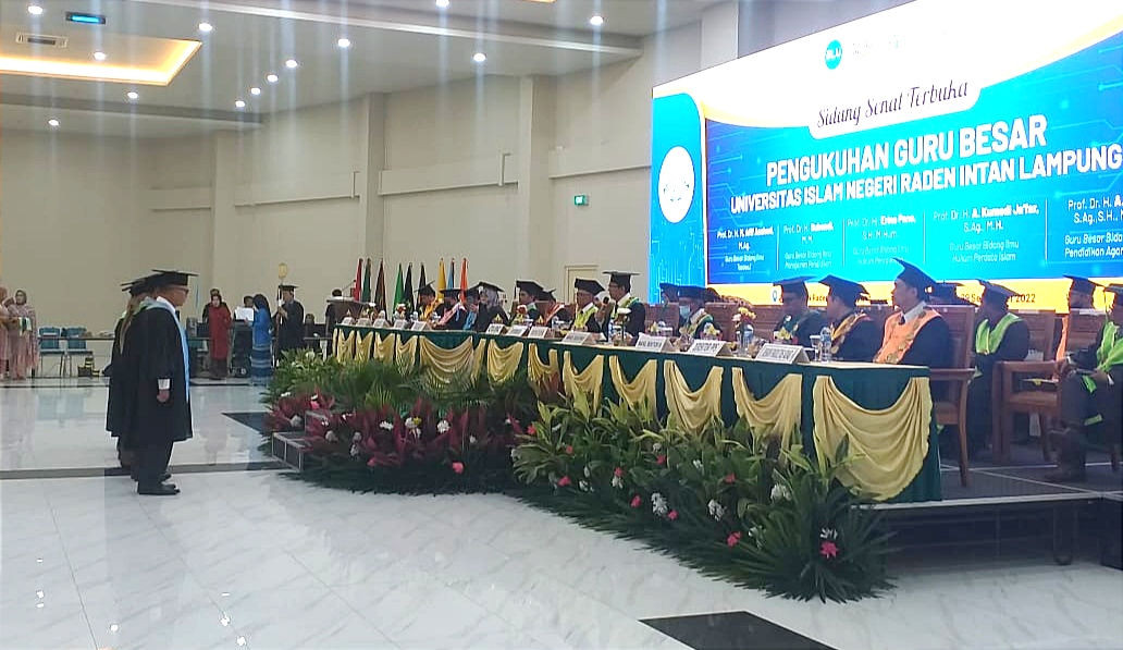 Selamat! Rektor UIN Raden Intan Lampung Kukuhkan Lima Guru Besar