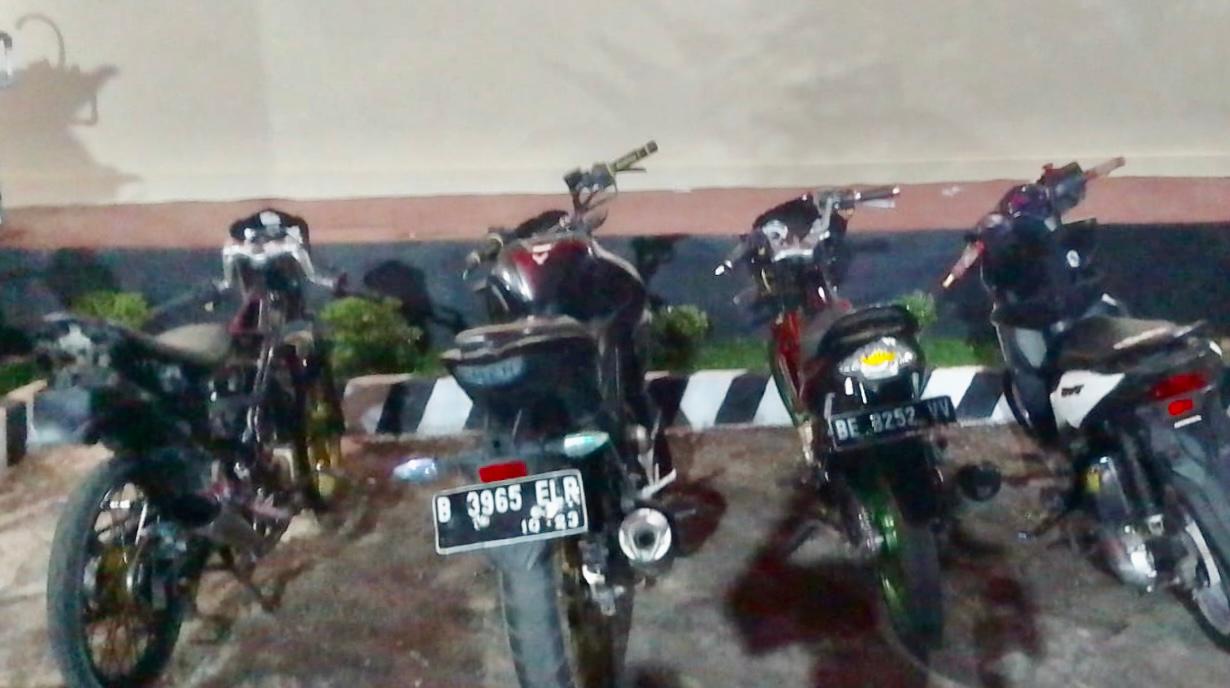 Diduga Ikut Balap Liar di Jalur Islamic Center, 4 Sepeda Motor Diamankan