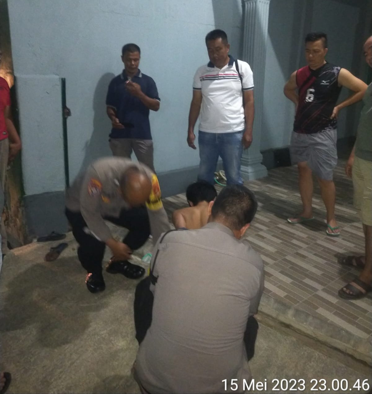 3 Jam Menunggu, Bhabinkamtibmas dan Linmas Gunung Terang Berhasil Gagalkan Transaksi Narkoba