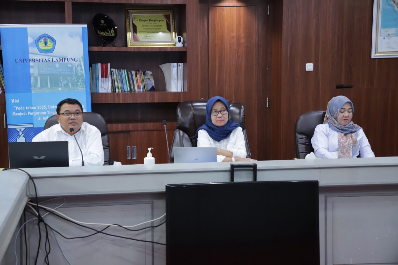 Rakor Unila dan Dewas BLU Digelar Daring