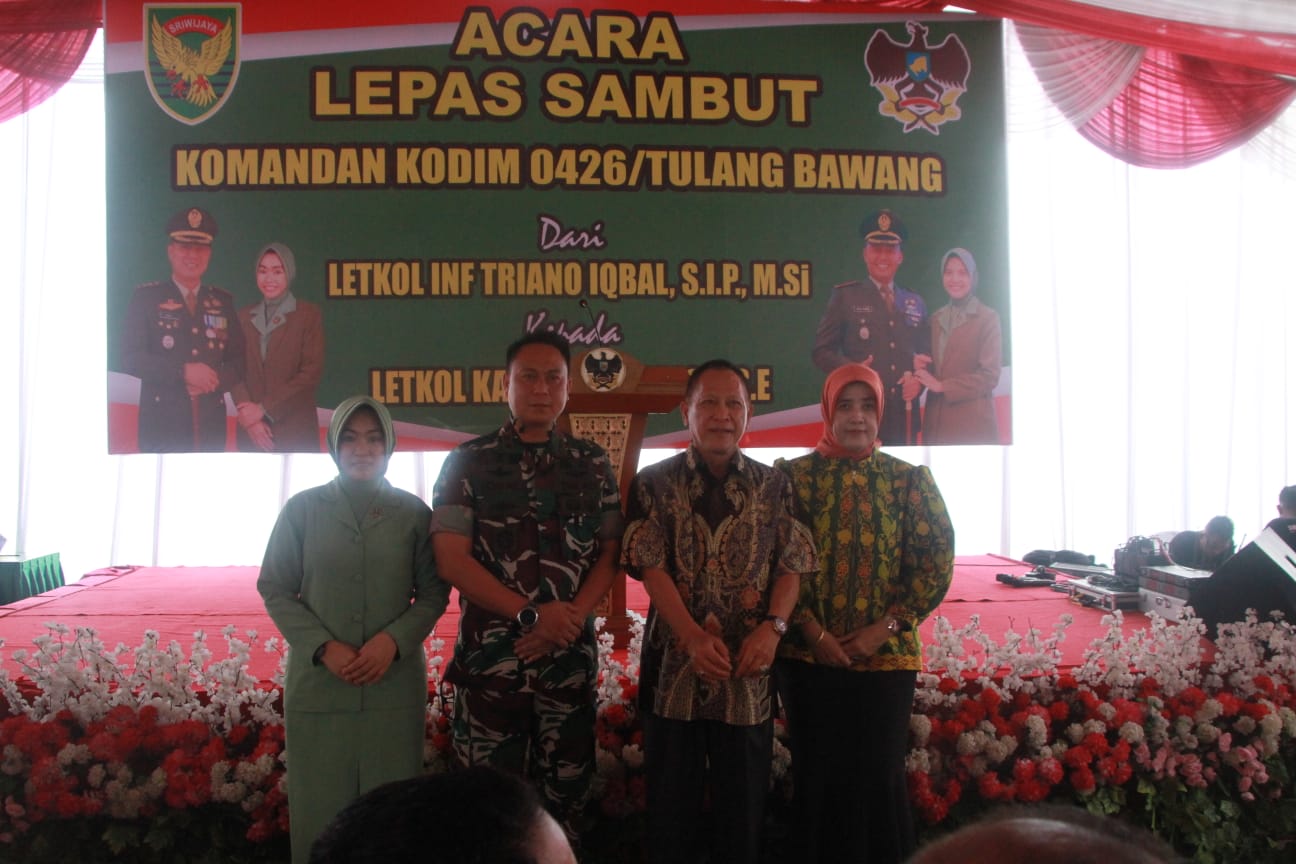 Dandim Tulang Bawang yang Dimutasi, Pj Bupati Qudrotul Ikhwan Sampaikan Hal Menyentuh