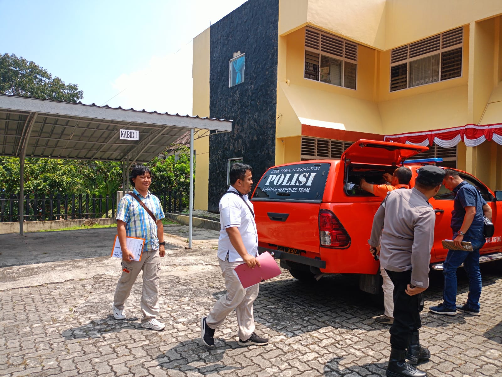 Olah TKP Dugaan Penganiayaan ASN, Tim Inafis Polresta Bandar Lampung Datangi BKD Lampung