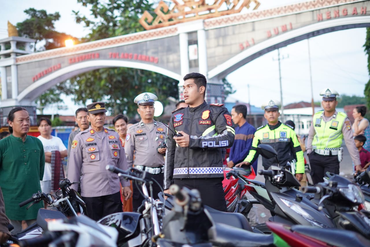 Kedapatan Balap Liar, 24 Motor Pemuda Tulang Bawang Diangkut Polisi