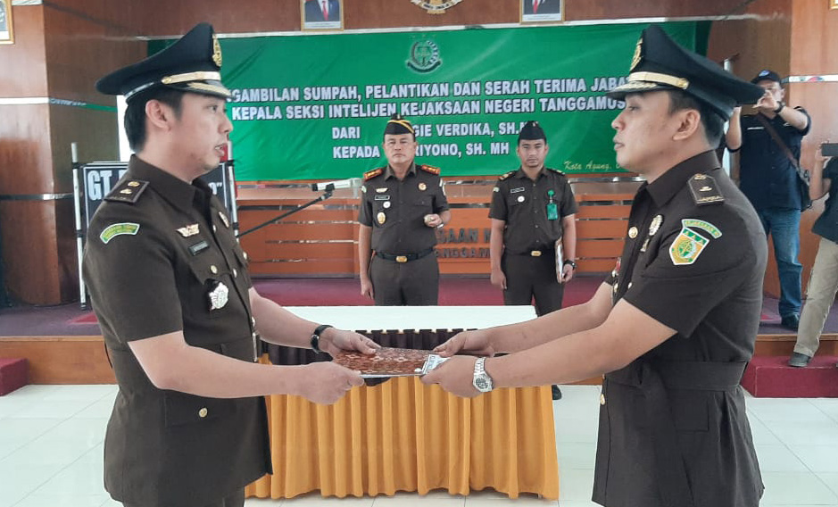 Sertijab Kasi Intel, Kajari Tanggamus: Jangan Sampai Berjalan di Luar Koridor