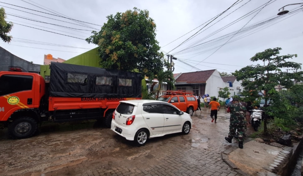 Batita di Rajabasa Pemuka Dikabarkan Hanyut, Bhabinkamtibmas Warga Masih Mencari