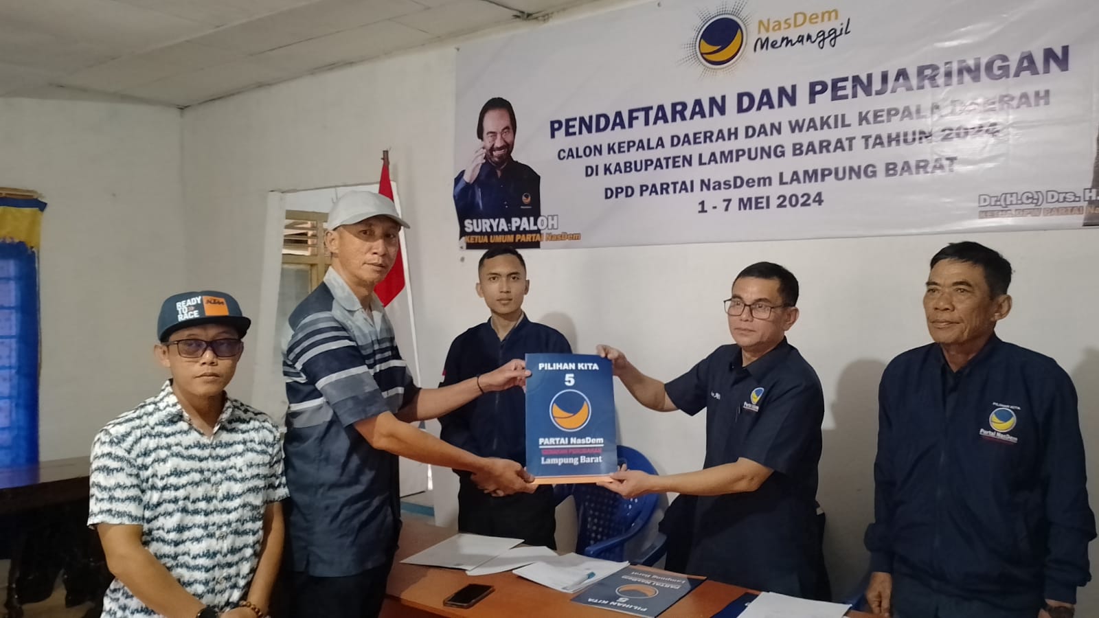 Parosil, Mad Hansurin dan Bambang Kusmanto Daftar di Penjaringan Balon Kada NasDem di Hari yang Sama