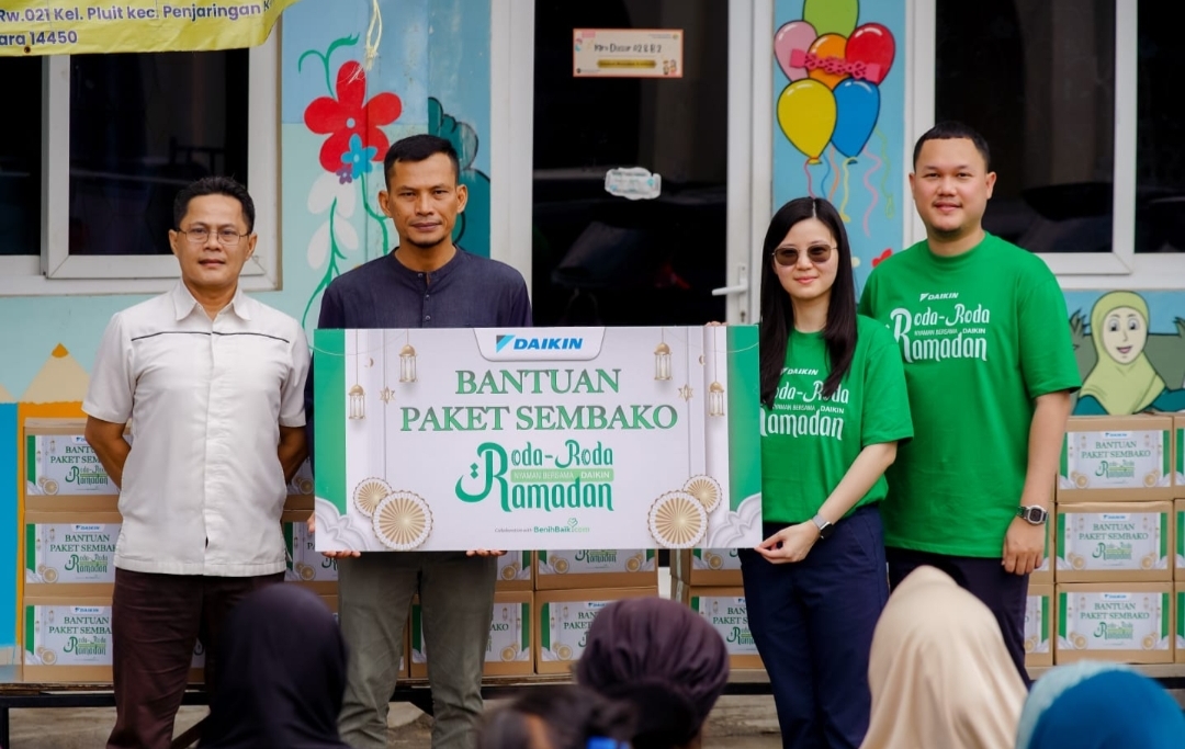 Roda-roda Ramadhan, Program Inisiatif Tahunan DAIKIN, Salurkan Ribuan Paket Sembako