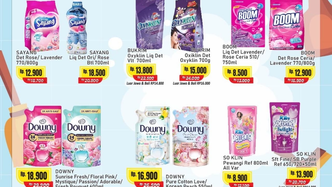 Promo Gajian Alfamart Hari Ini, Dapatkan Produk Deterjen dan Pewangi Pakaian Dengan Harga Dijamin Irit